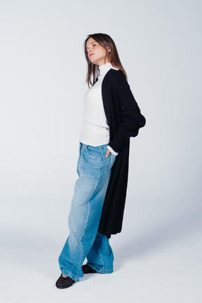 Ribbed Shawl Collar Cardigan