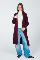 Ribbed Shawl Collar Cardigan