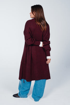 Ribbed Shawl Collar Cardigan