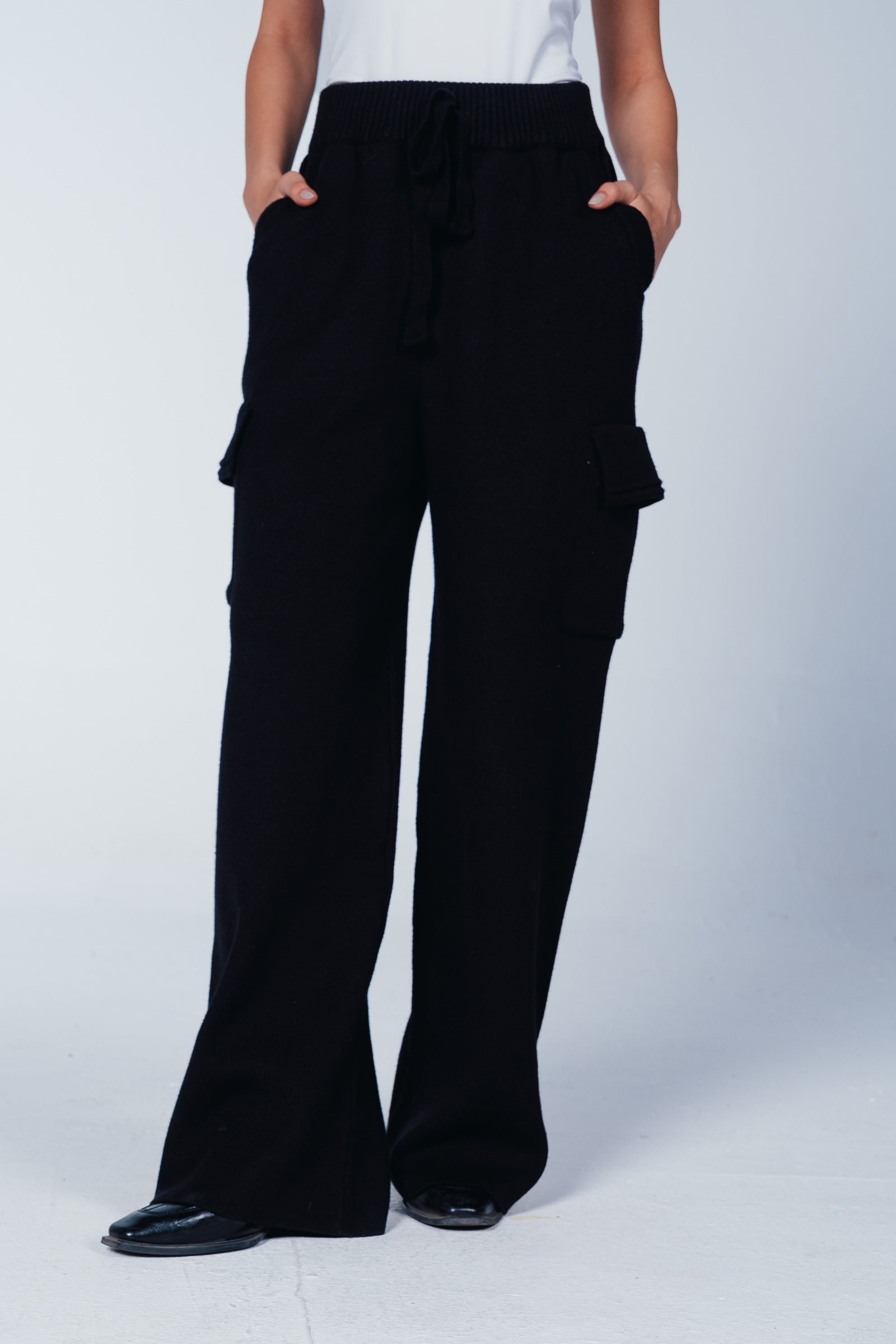 Wide-Leg Cargo Pants