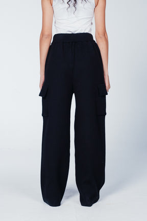 Wide-Leg Cargo Pants