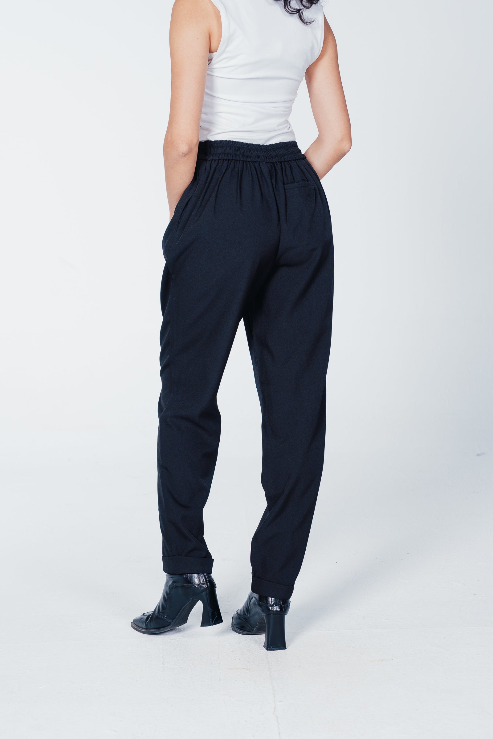 Drawstring Tapered Pants
