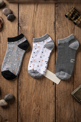Colored Ankle Socks - 3 Pairs