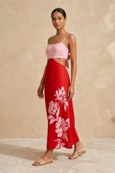 Cut-out Maxi Beach Dress