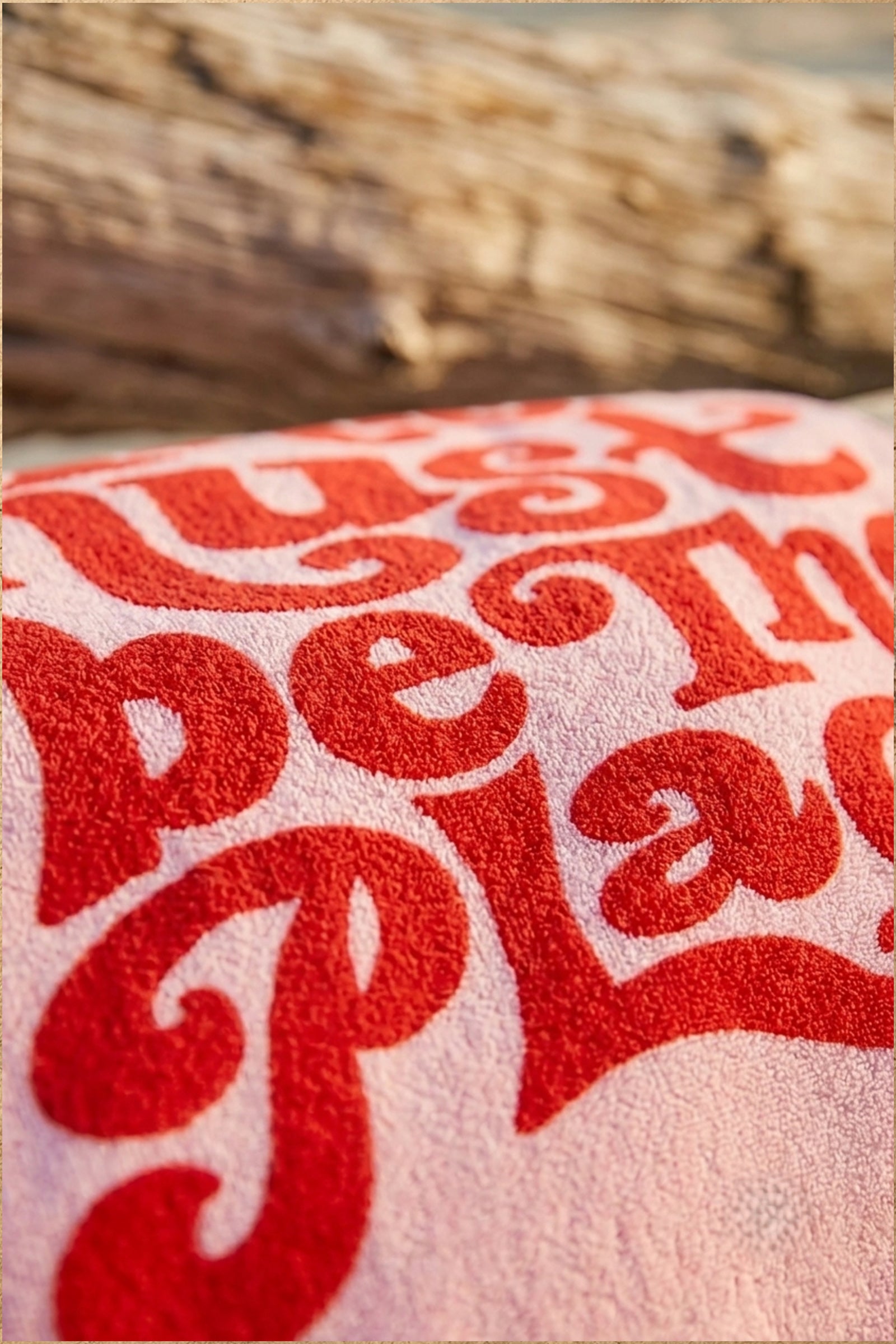 Graphic-Print Beach Towel