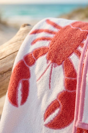 Lobster-Print Beach Towel