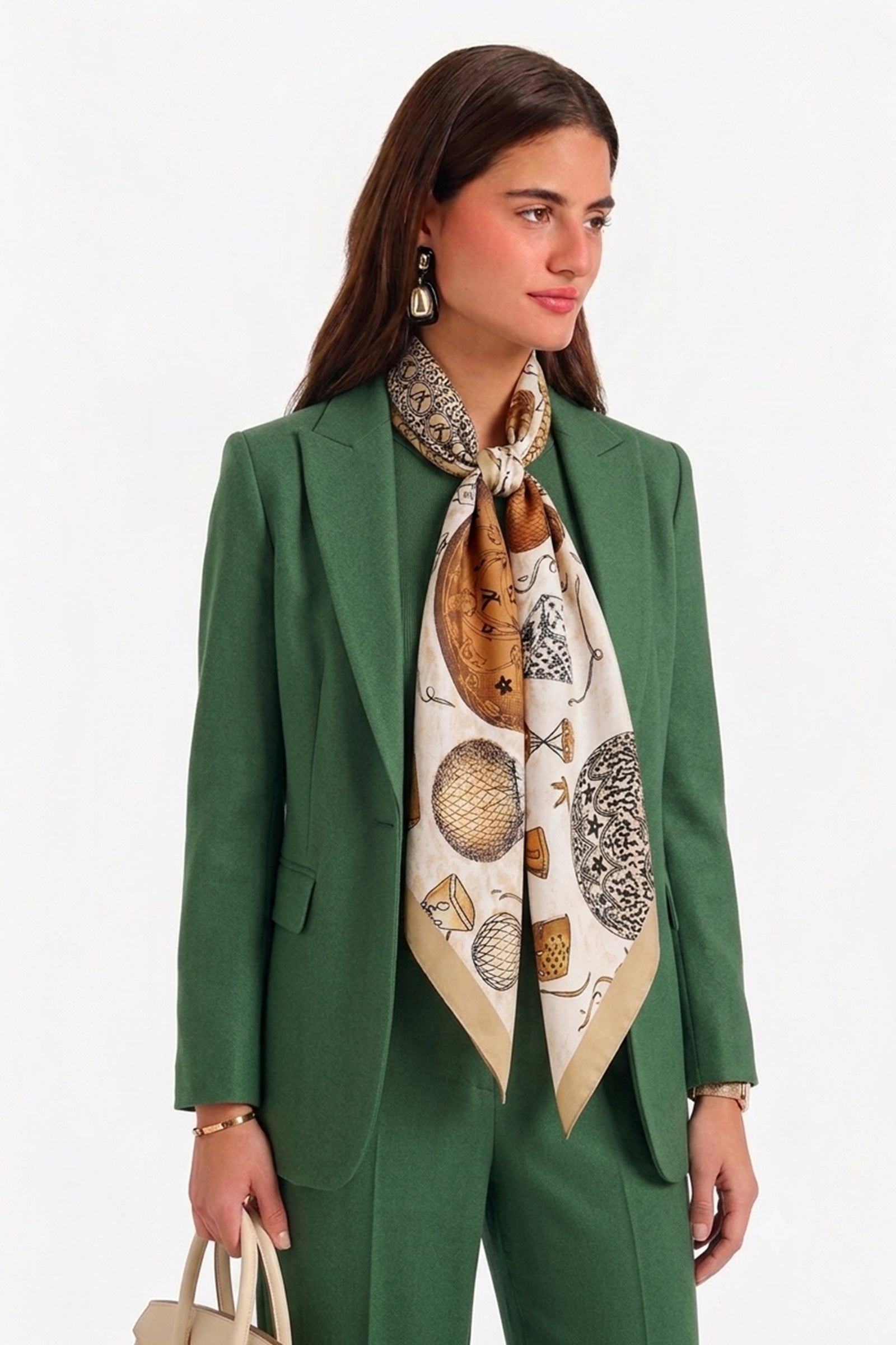 Vintage Balloon Print Scarf
