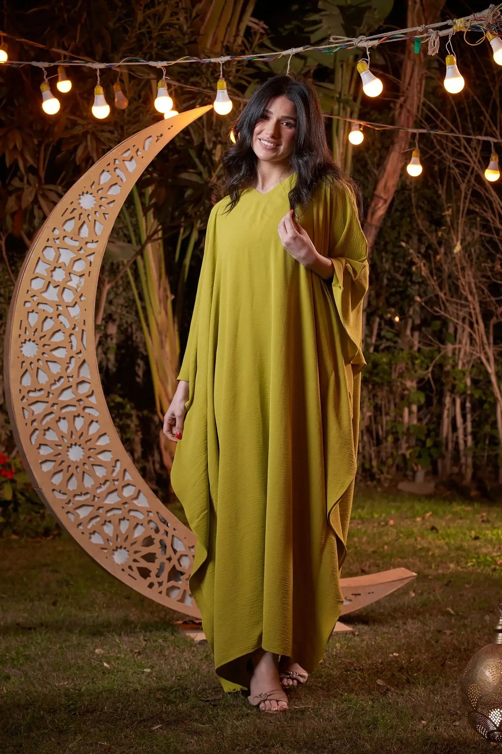 فستان سادة مقاس واحد