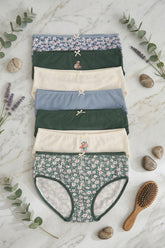 Pack of 7 Girly Brief Panties