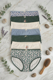 Pack of 7 Girly Brief Panties