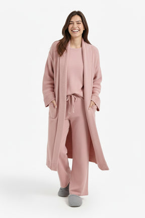 Shawl-Collar Midi Robe