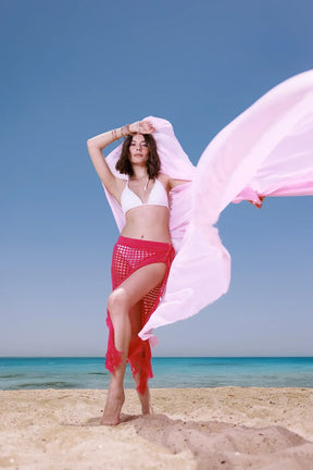 جيبة كروشية للشاطئ