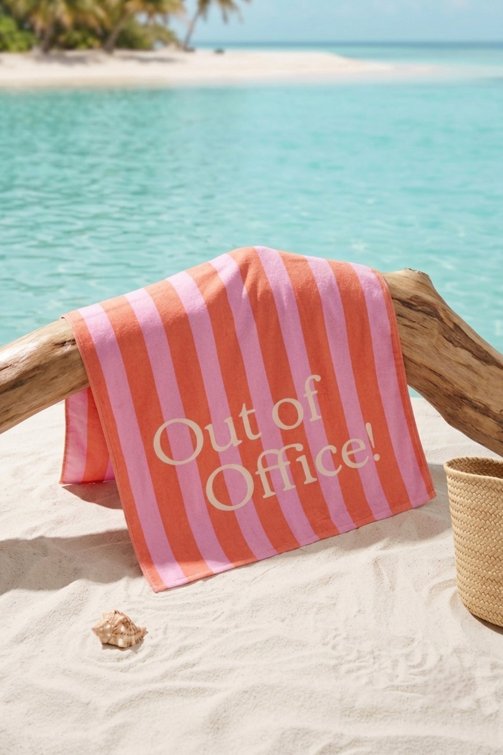 "Out Of Office" Beach Towel
