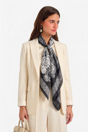 Sketch Floral Print Scarf
