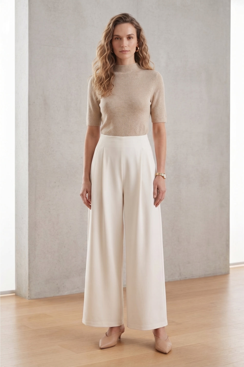 Wide-Leg Lounge Pants