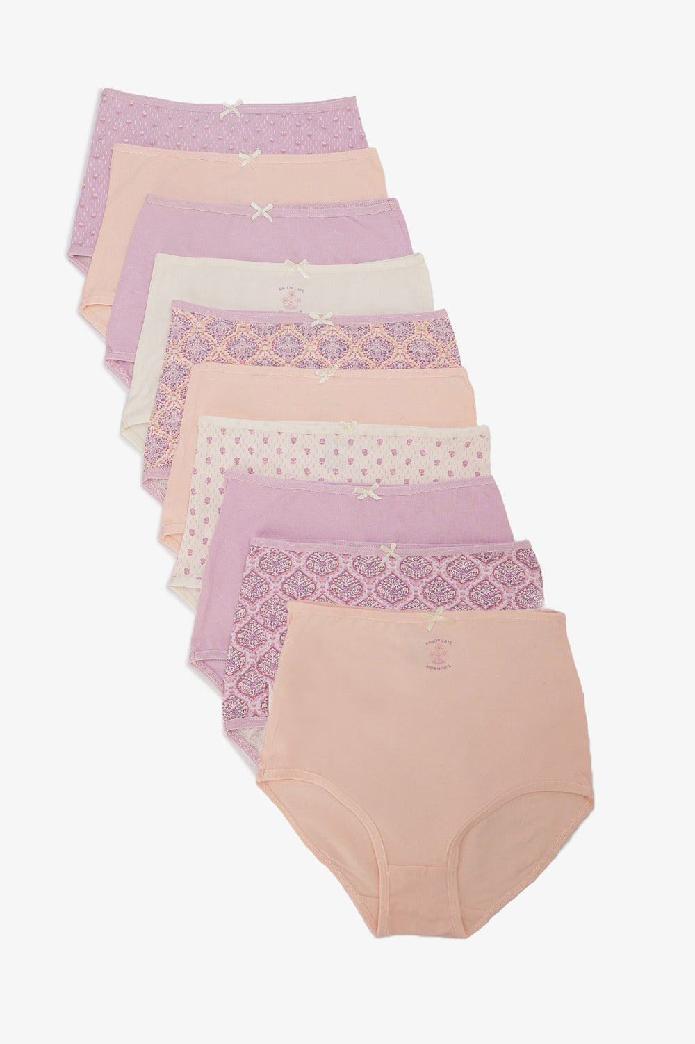 Pack of 10 Colored Full Brief Panties