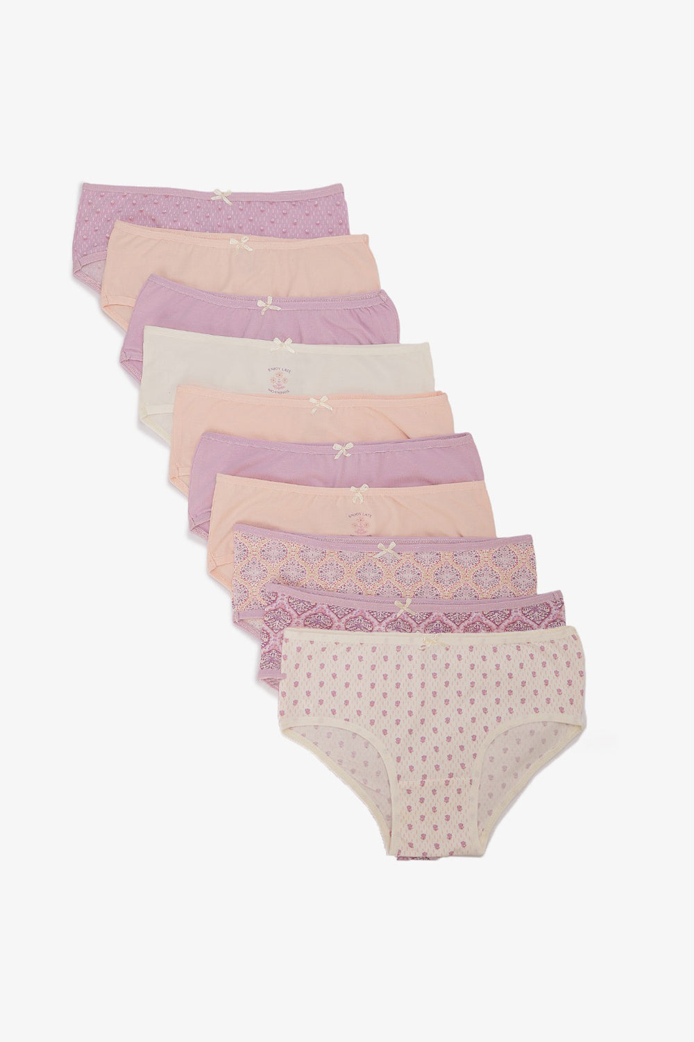 Pack of 10 Colored Brief Panties