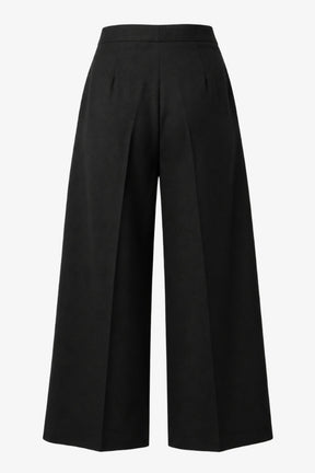 Wide-Leg Pleated Pants