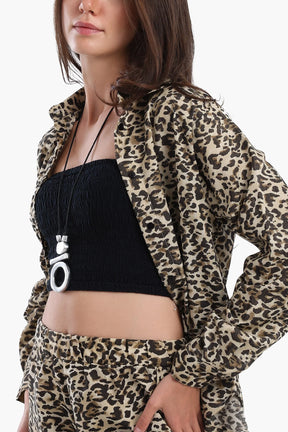 Animal Print Colored Shirt