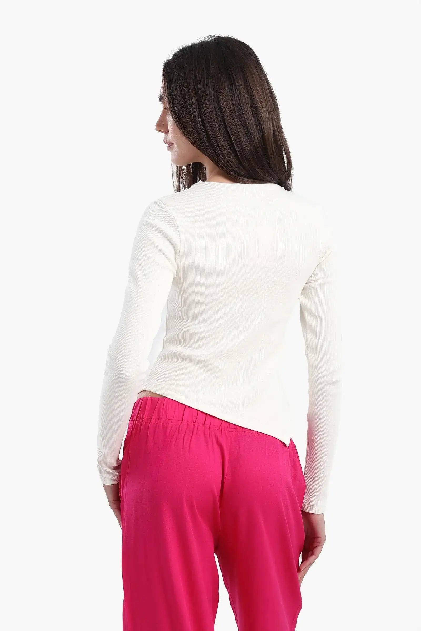 Asymmetrical Frilled Top
