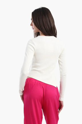 Asymmetrical Frilled Top