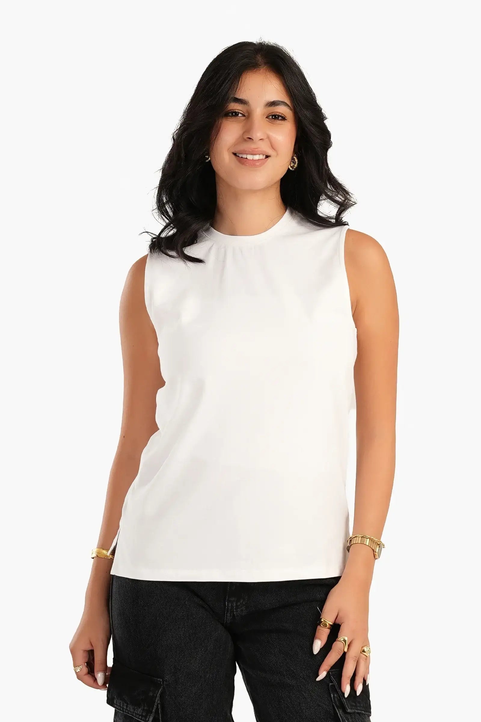 Basic Sleeveless T-Shirt
