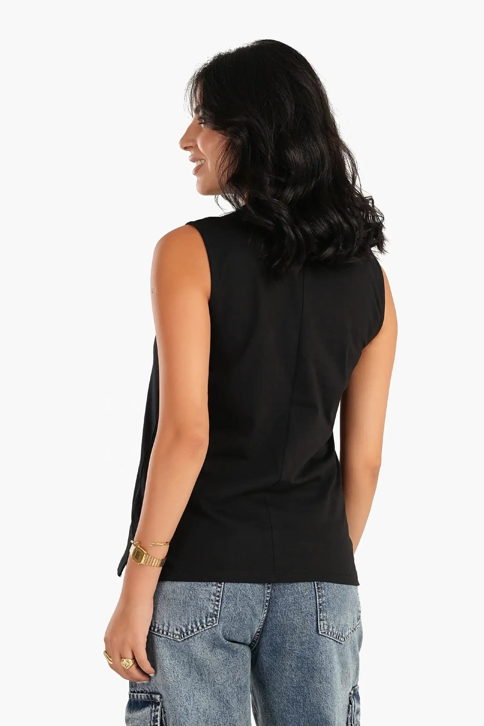 Basic Sleeveless T-Shirt