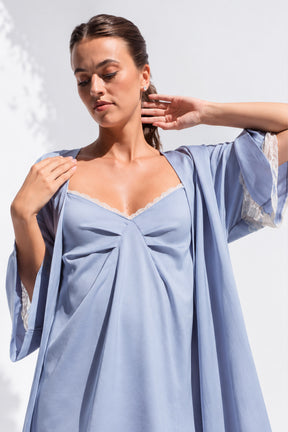 Embroidered Nightgown Set