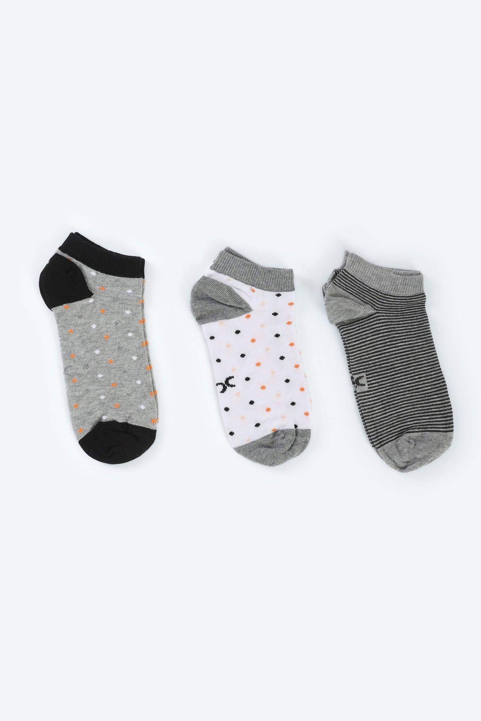 Colored Socks - 3 Pairs - Carina - كارينا