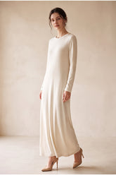 Long-Sleeve Maxi Dress