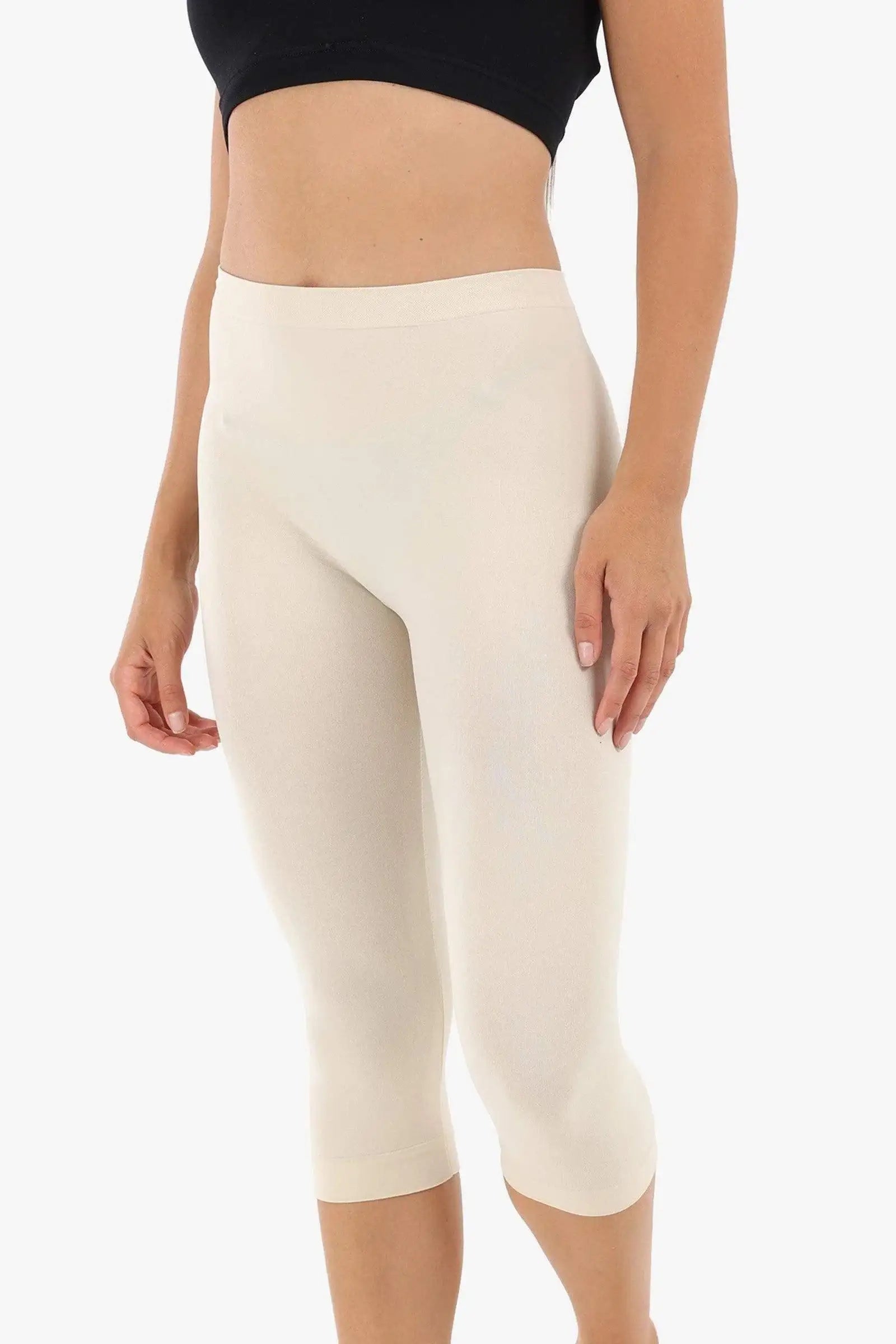 Elastic Waist Pantacourt Legging - Carina - كارينا
