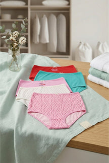 Pack of 5 Colored Full Brief Panties