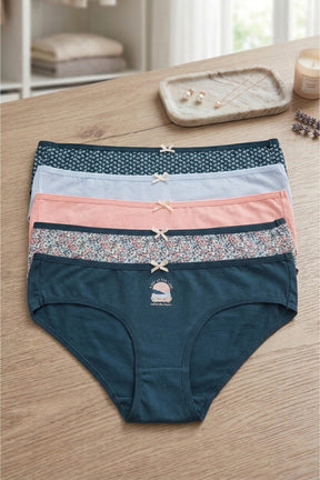 Pack of 5 Colored Bikini Panties