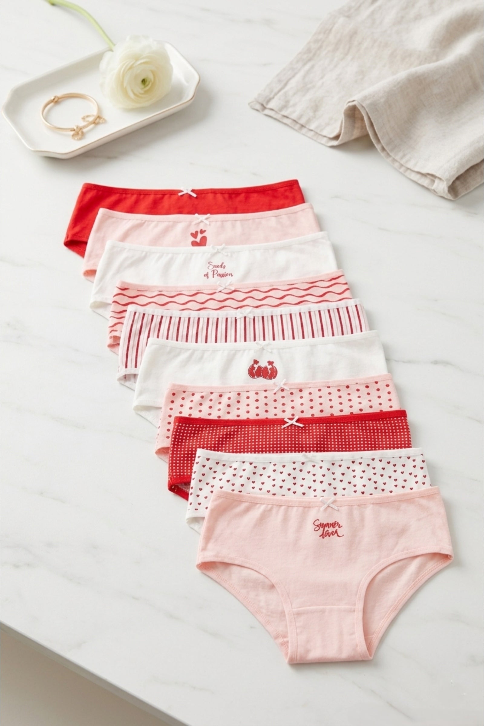 Pack of 10 Colored Brief Panties