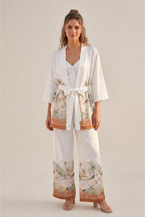 Satin Printed 3-Piece Set