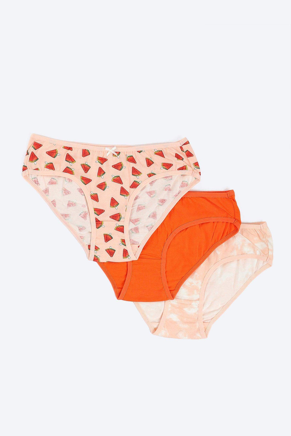 Pack of 3 Colored Bikini Panties - Carina - كارينا