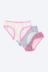 Pack of 3 Colored Bikini Panties - Carina - كارينا