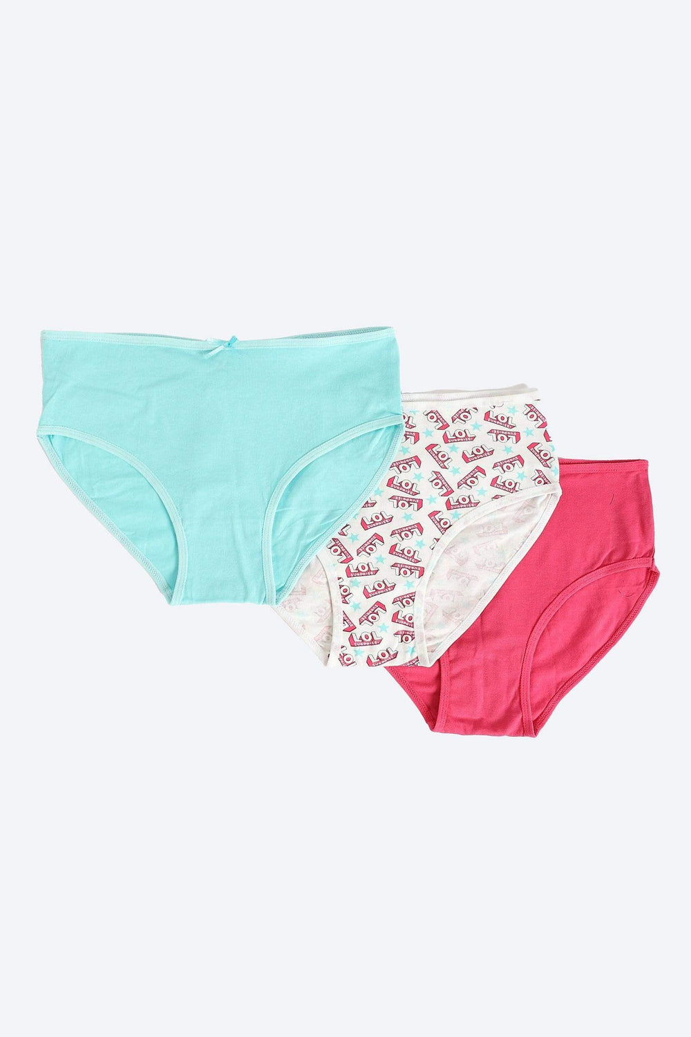 Pack of 3 Colored Brief Panties - Carina - كارينا