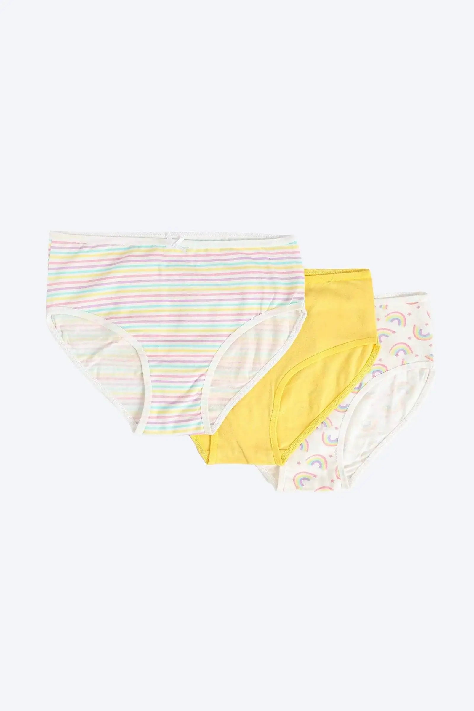 Pack of 3 Colored Brief Panties - Carina - كارينا