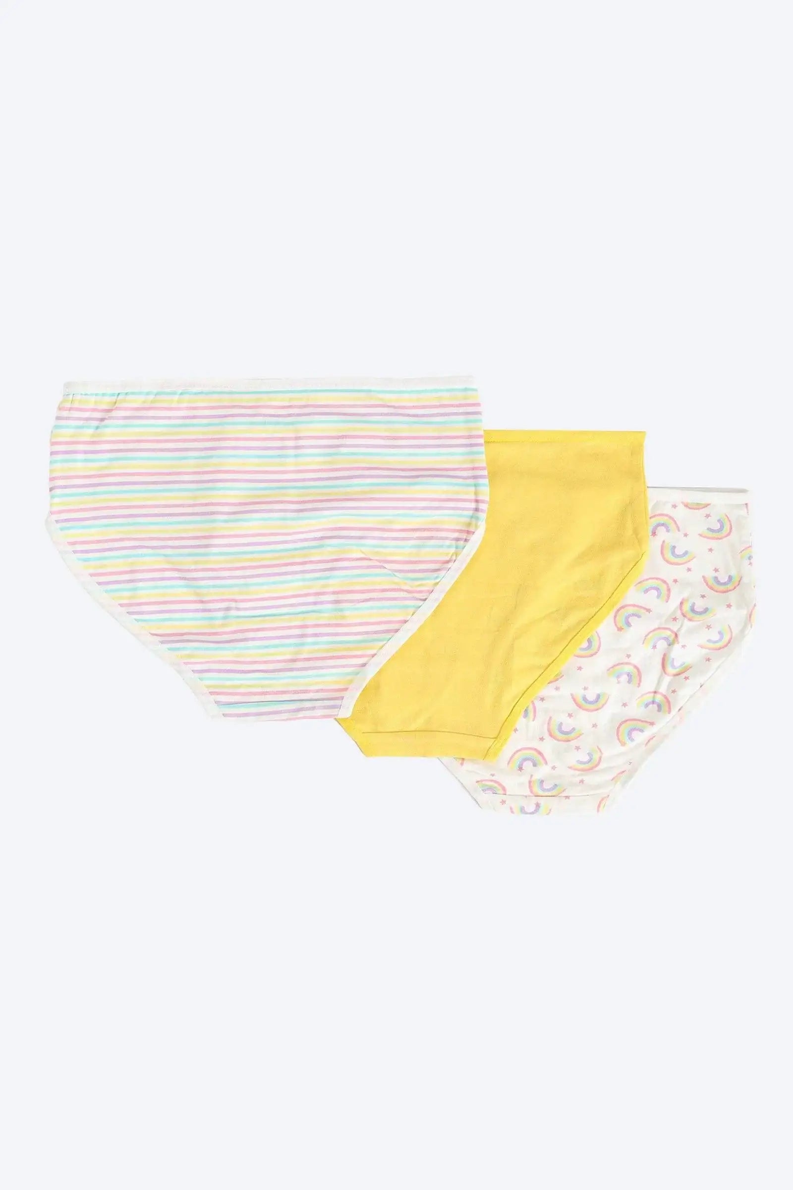 Pack of 3 Colored Brief Panties - Carina - كارينا
