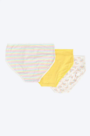 Pack of 3 Colored Brief Panties - Carina - كارينا