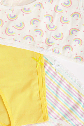 Pack of 3 Colored Brief Panties - Carina - كارينا