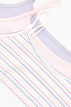Pack of 3 Girly Bralette - Carina - كارينا