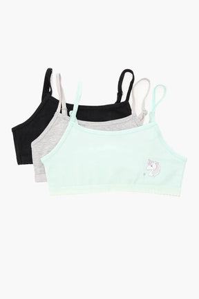 Pack of 3 Girly Bralette - Carina - كارينا
