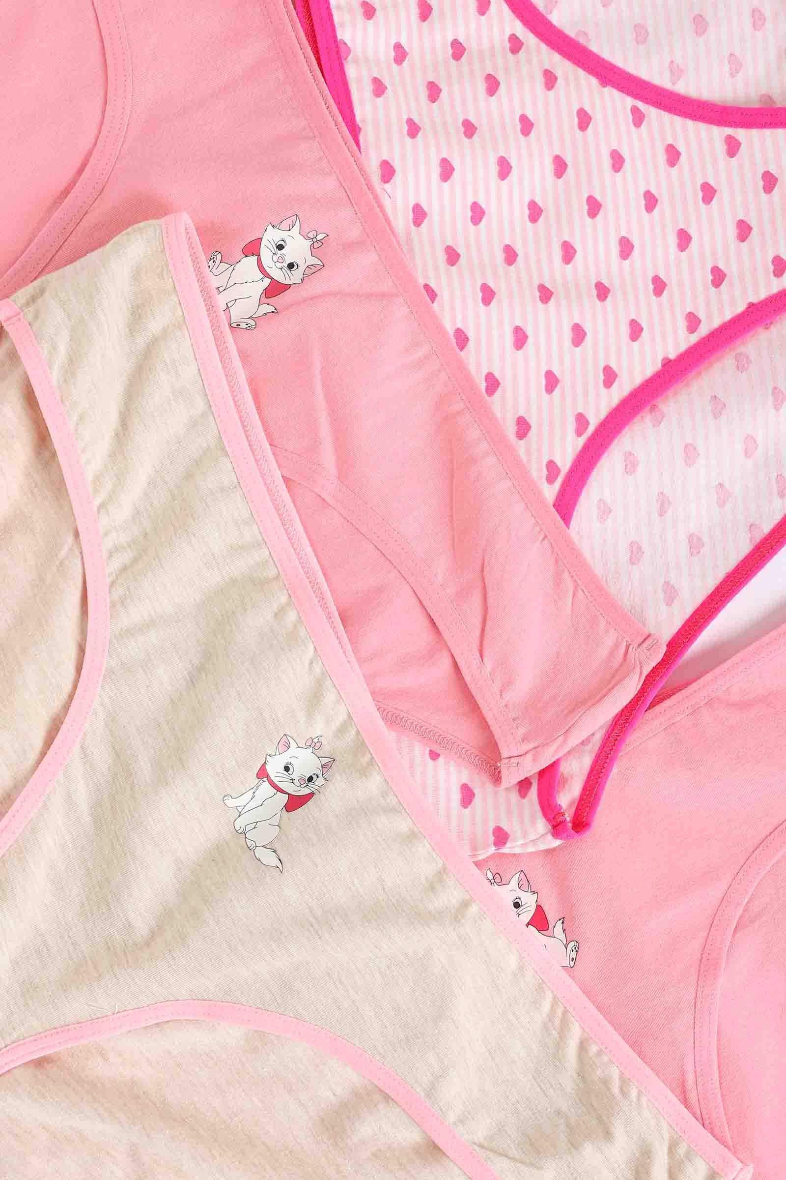 Pack of 7 Cotton Bikini Panties - Carina - كارينا