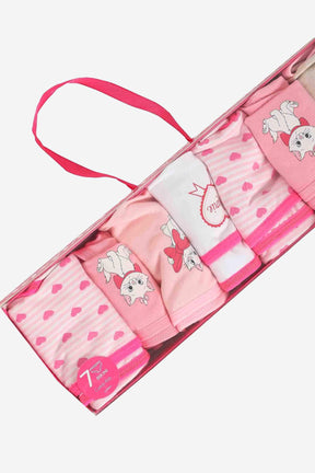 Pack of 7 Cotton Bikini Panties - Carina - كارينا