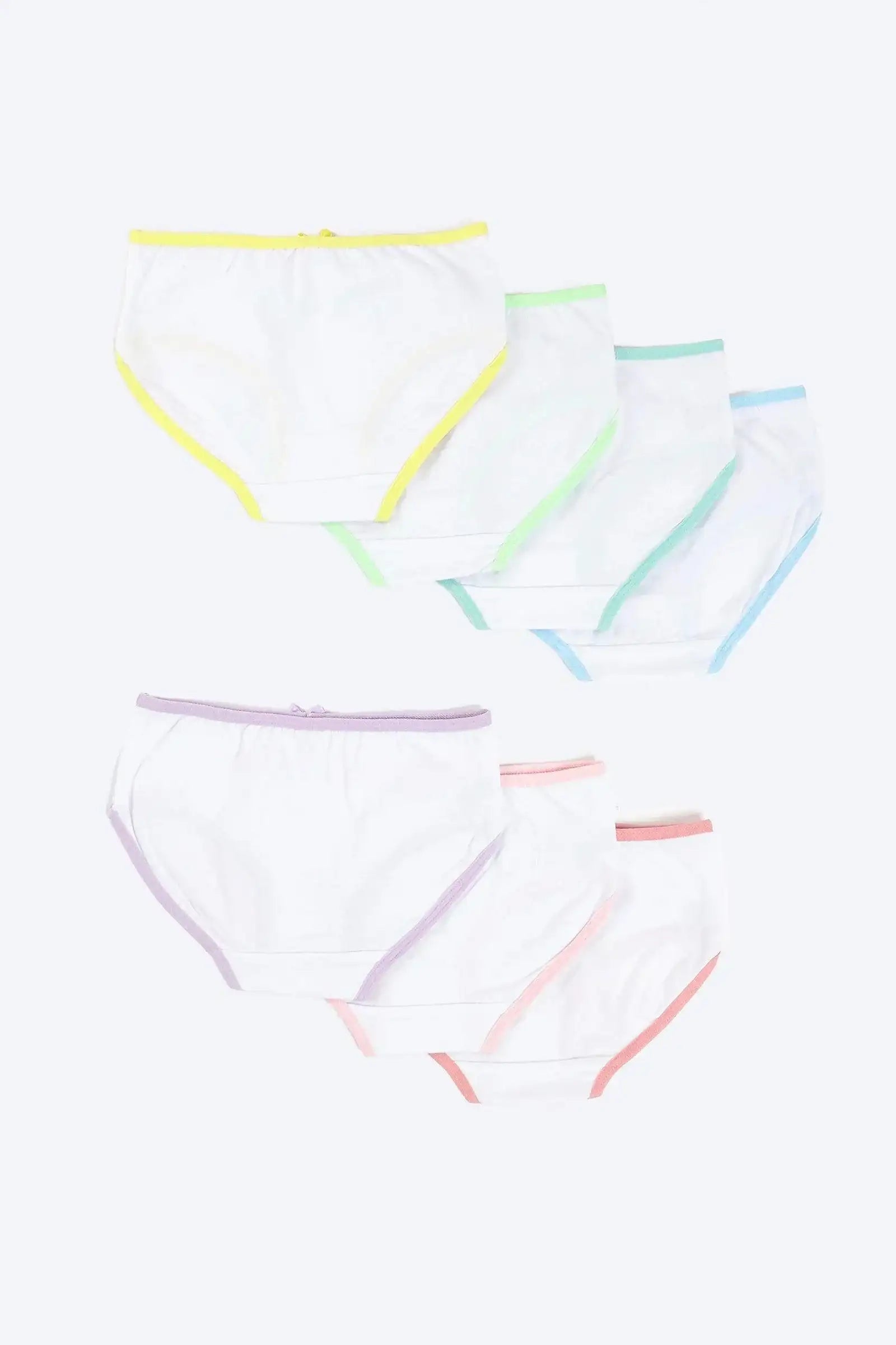 Pack of 7 Girly Brief Panties - Carina - كارينا