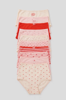 Pack of 10 Colored Full Brief Panties
