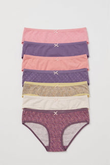 Pack of 7 Colored Bikini Panties
