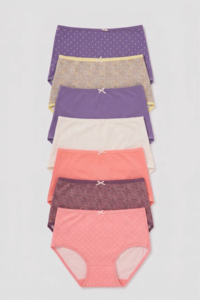 Pack of 7 Colored Full Brief Panties